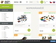 Tablet Screenshot of hracky-kong.cz